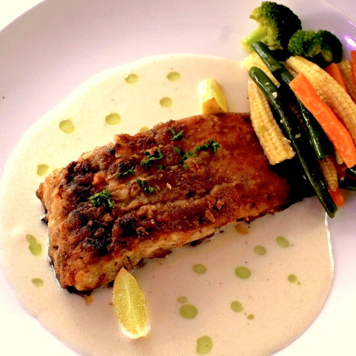 Fish in creamy coconut sauce