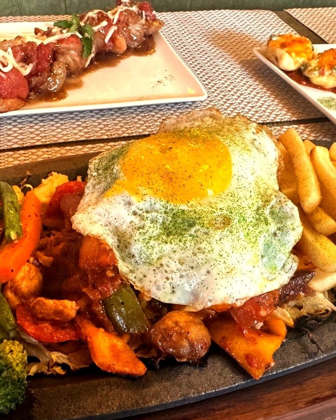Open-air terrace at Steakyard